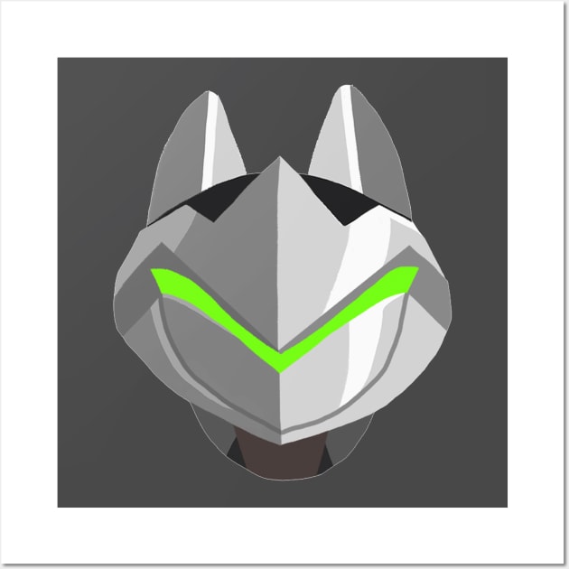 Overwatch Cats Genji Wall Art by DebbieMongrel